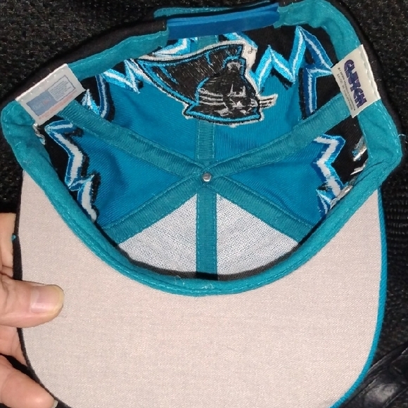 Teal and Black Panthers Logo Cap - Picture 6 of 8